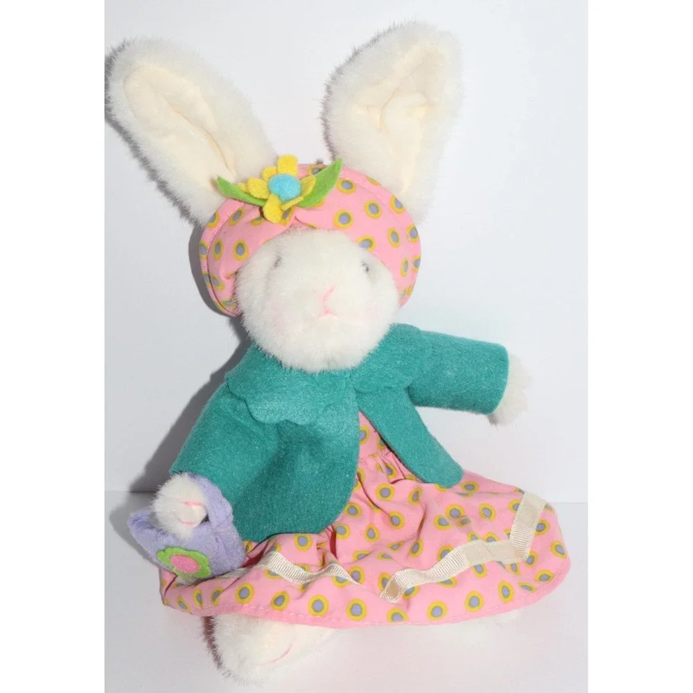 TARGET Easter Spring White Bunny Rabbit Dress Jacket Purse Hat Plush Decor